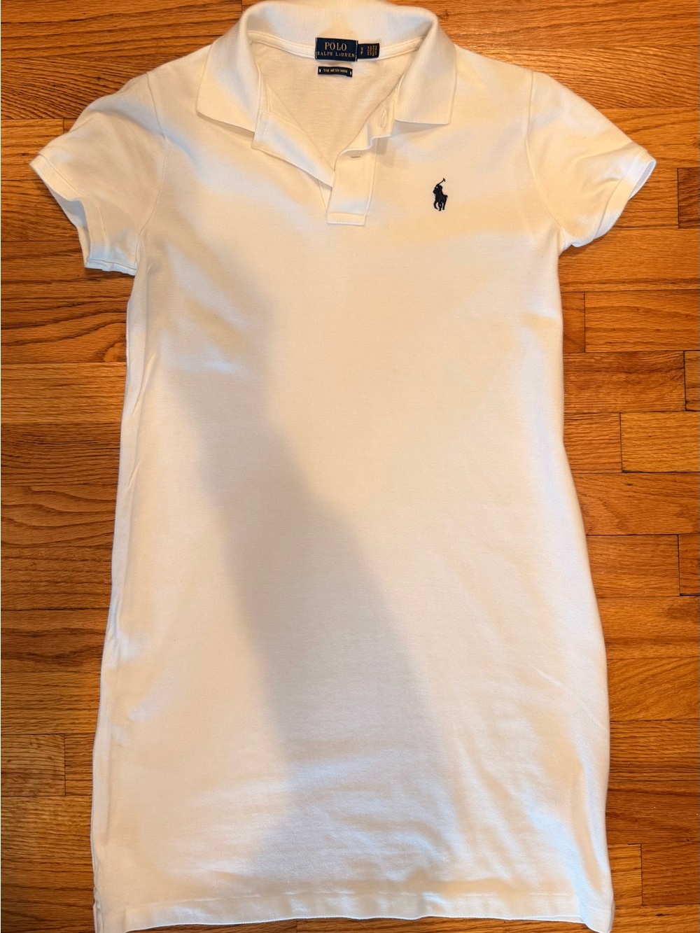 Polo by Ralph Lauren White woman' Short-Sleeve Polo Dress with Navy Pony